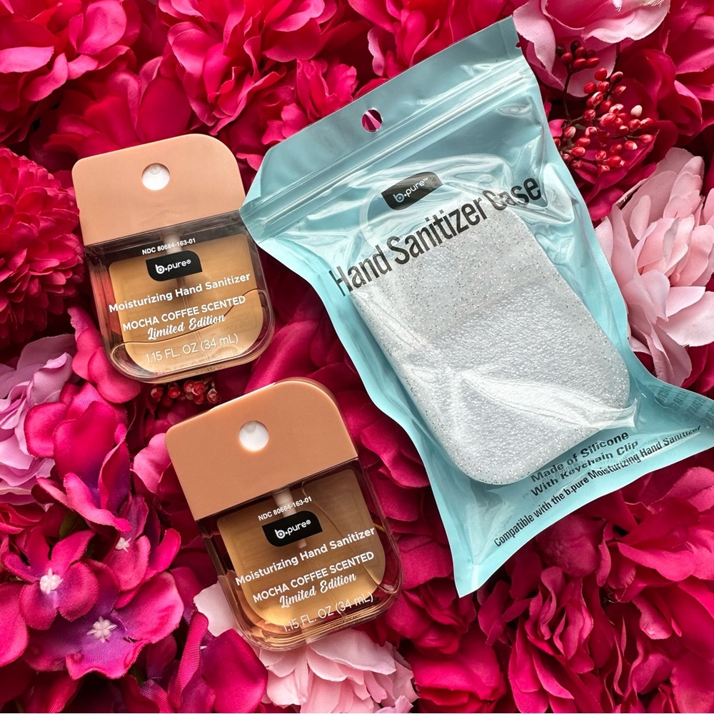 3 PC B.Pure Bundle | Limited Edition Scent: Mocha Coffee + Glitter Silicone Case